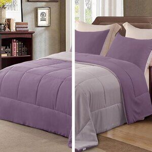 Exclusivo Mezcla Lightweight Reversible 3-Piece Comforter Set All Seasons, Down